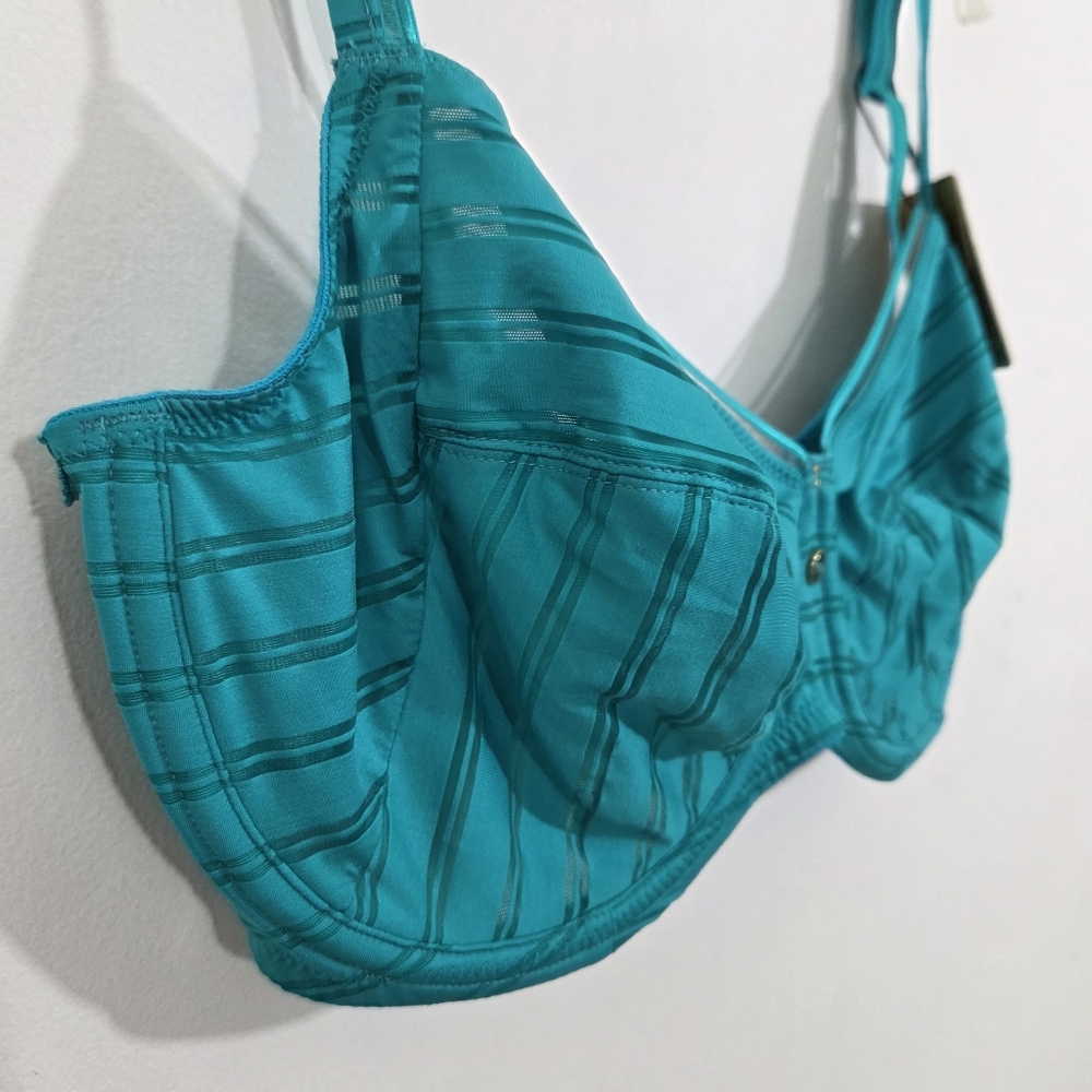 NWT Marie Jo L'Aventure Robbie Bra Summer Green Underwire Size 34 E - Picture 5 of 13
